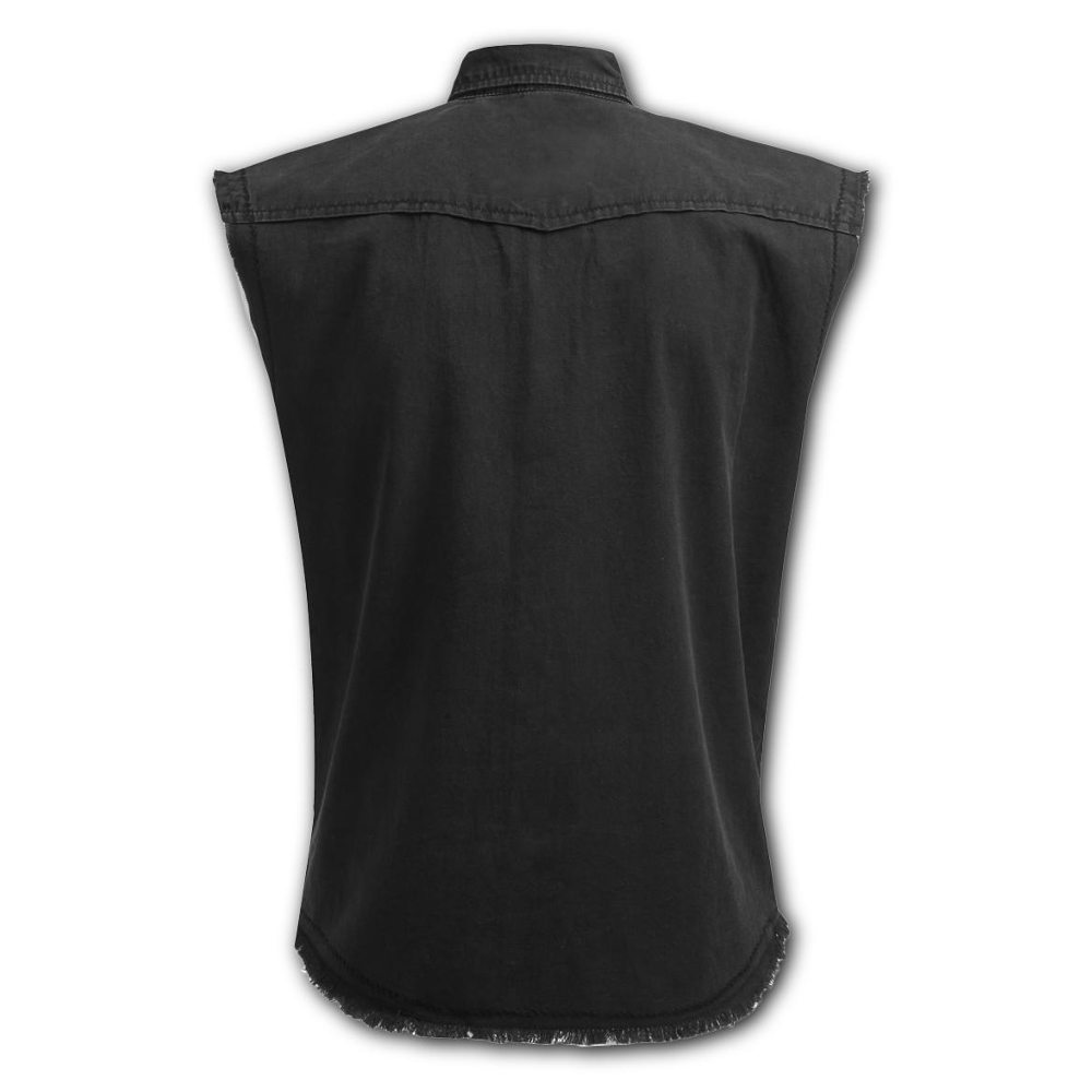 Spiral - METAL STREETWEAR Mouwloos werkshirt - Zwart